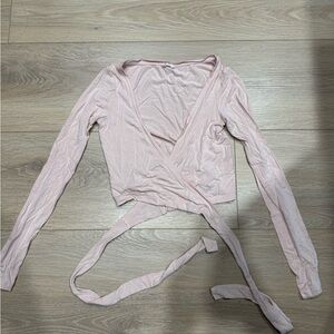 CSB Pink Wrap Long Sleeve Top